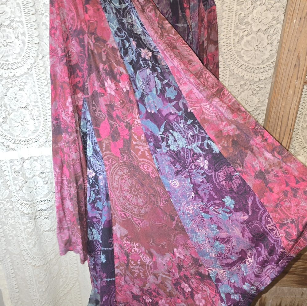 Soft Surroundings Long Sleeve Floral Paisley Flowy Womens Cardigan XL - Picture 7 of 9